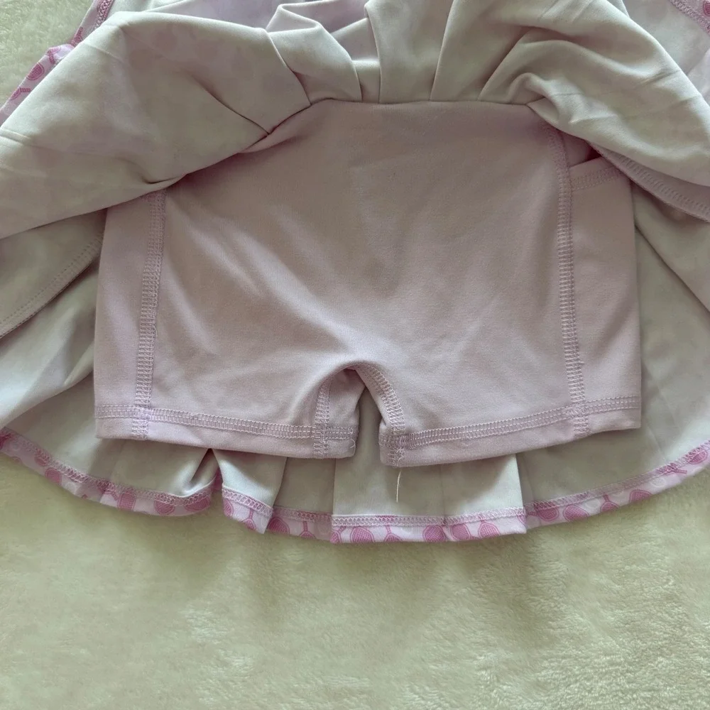 Yogalicious Girls Pink Tennis‎ Skort Set Size 4 Athletic Activewear Outfit